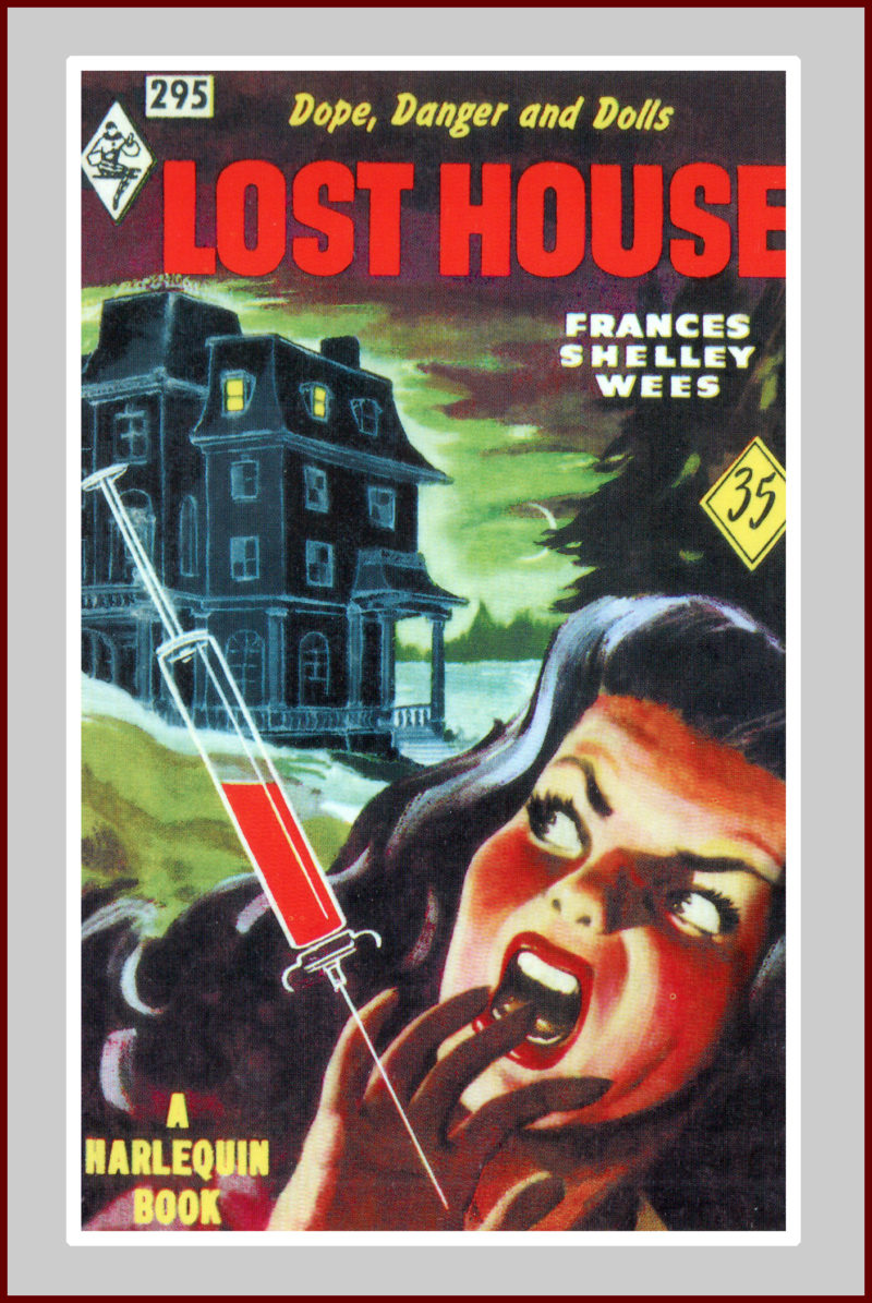 Lost house, pulp fiction novel