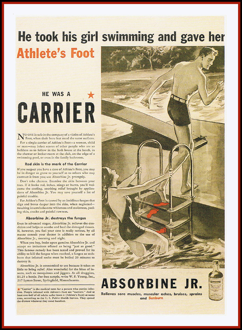 Athlete's Foot Vintage Advert