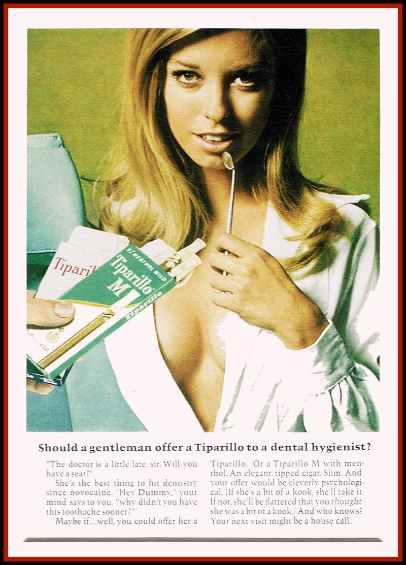 Vintage smoking Advert